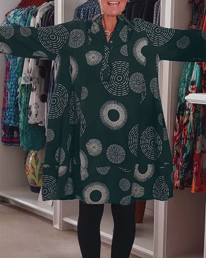Sheryl | Geometric Wrap Dress