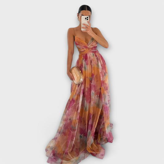 Anna™ | Maxi jurk met getailleerd bovenlijf