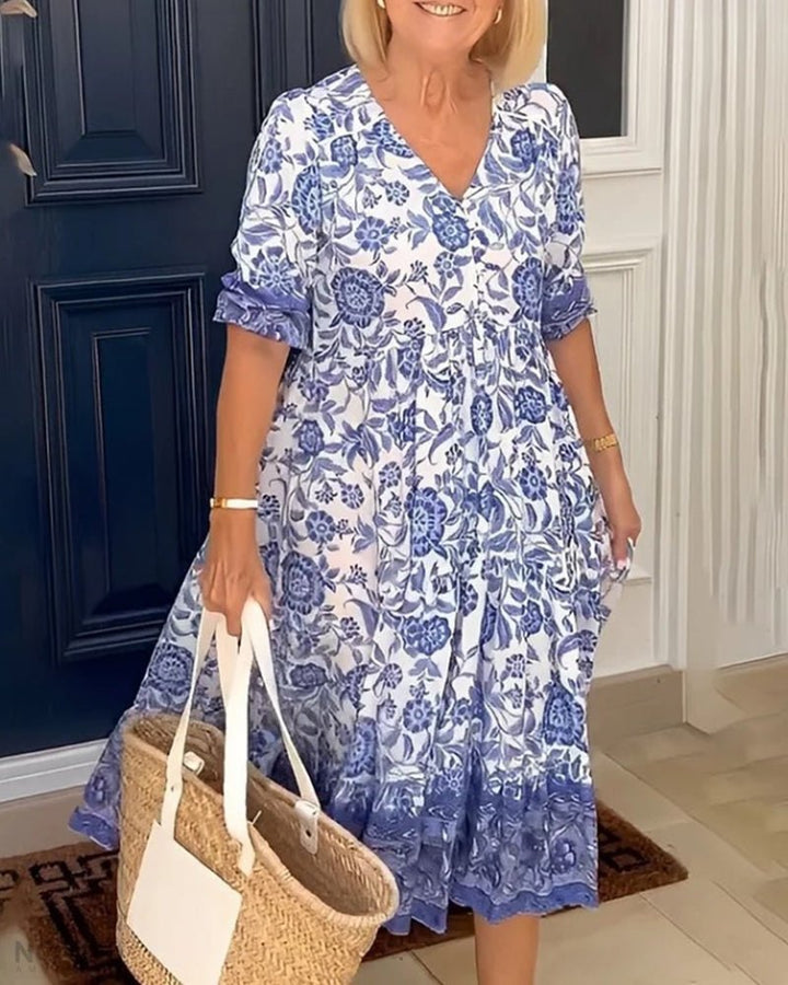 Keisha | Graceful V-Neck Floral