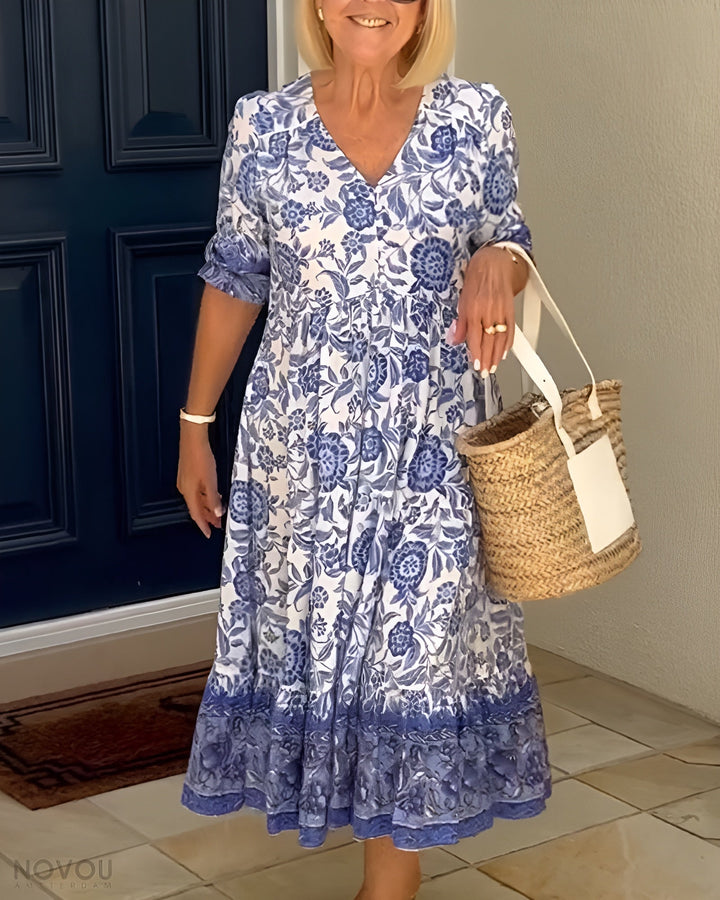 Keisha | Graceful V-Neck Floral